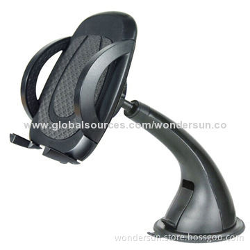 Car holder for phones/iPhone/PDA/MP4 players, OEM/ODM orders welcomed